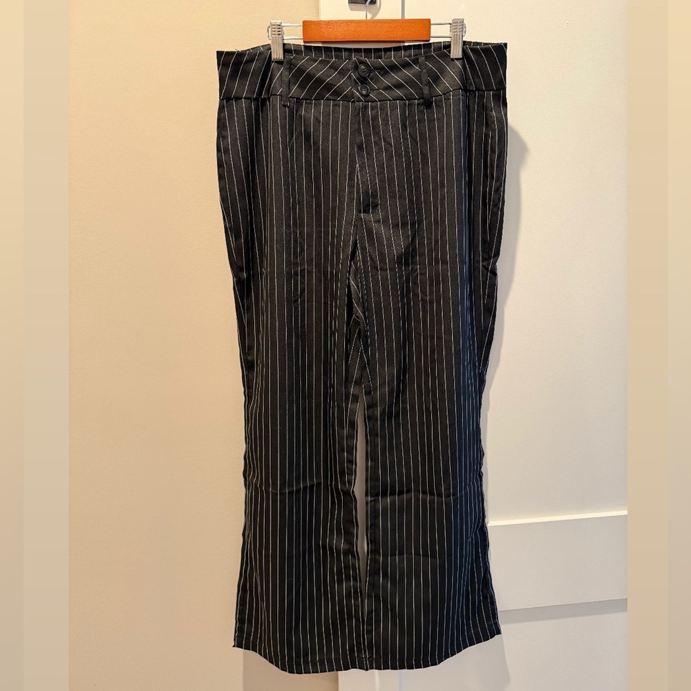 B&W Pinstripe Pants